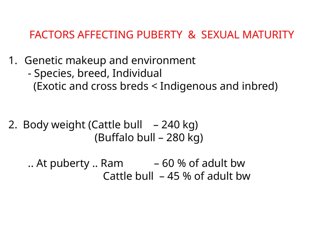 Puberty & sexual maturity in male animals - Dr. - slide 8 of 11