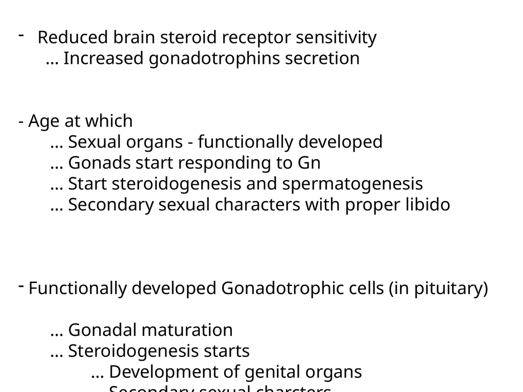 Puberty & sexual maturity in male animals - Dr. - slide 2 of 11