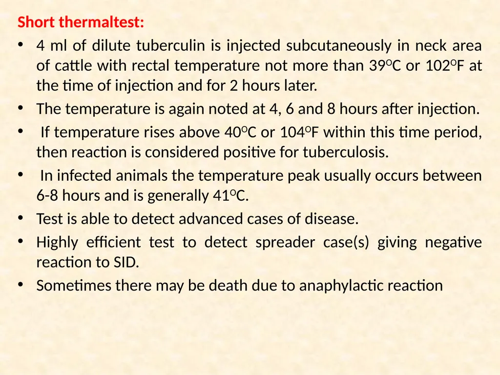 TUBERCULIN TEST VCP-II Dr. Anil Kumar Asst. - slide 8 of 9