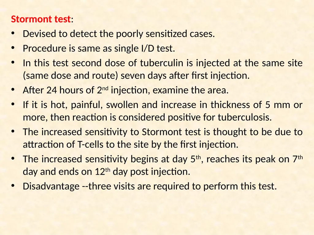 TUBERCULIN TEST VCP-II Dr. Anil Kumar Asst. - slide 7 of 9