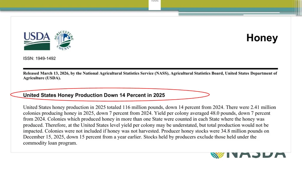 NASDA Survey Training August 2026 August Quick - slide 19 of 30