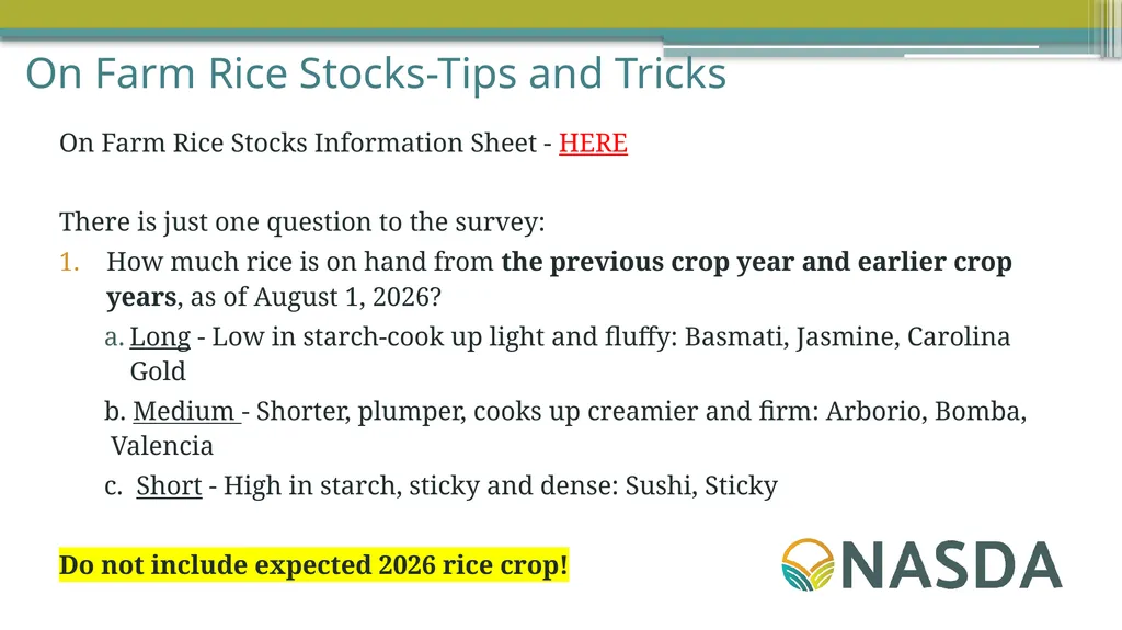 NASDA Survey Training August 2026 August Quick - slide 9 of 30