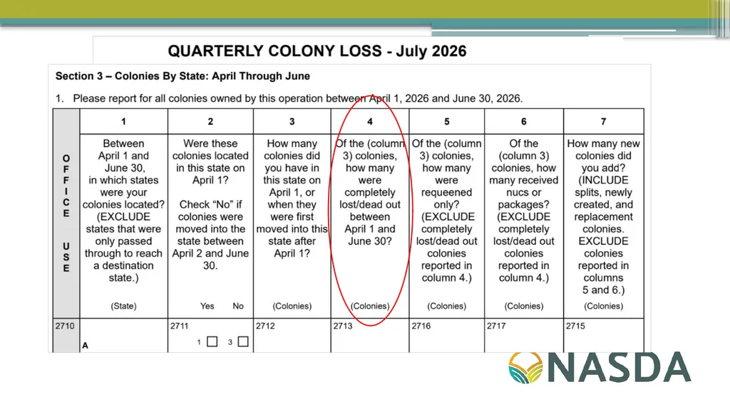 NASDA Survey Training August 2026 August Quick - slide 23 of 30