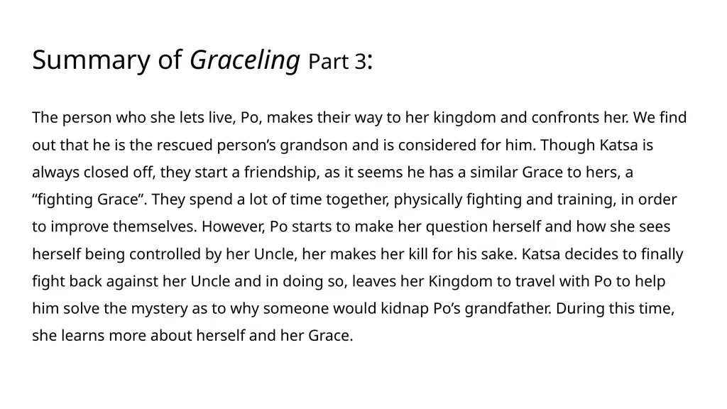 Graceling By Kristin Cashore Book Talk Kristin - slide 6 of 16
