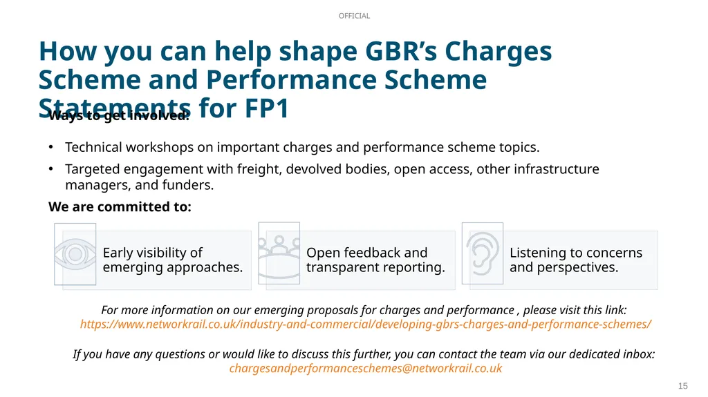 Performance scheme additional features Freight and - slide 15 of 15