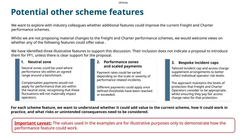 Performance scheme additional features Freight and - slide 8 of 15