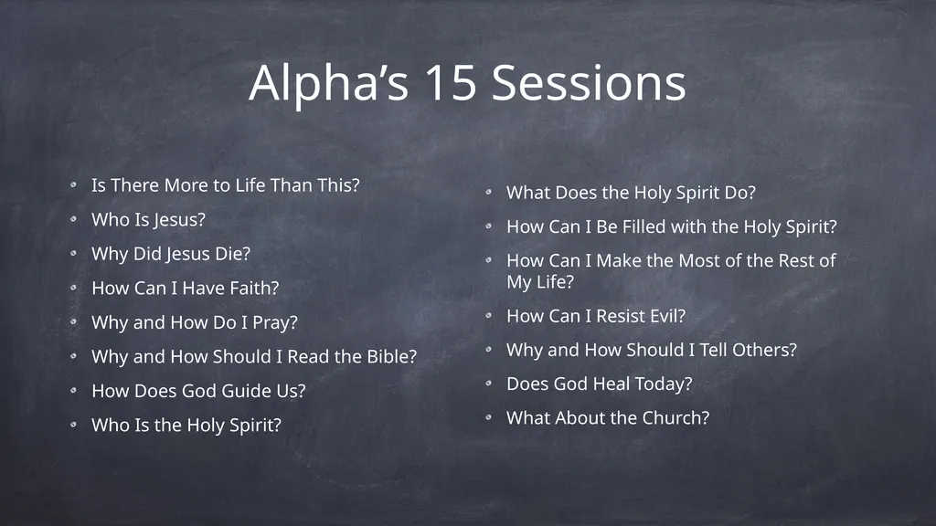 Introduction to the Alpha Course Sign-In Sheet - slide 8 of 15