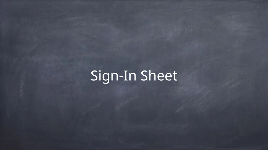 Introduction to the Alpha Course Sign-In Sheet - slide 2 of 15