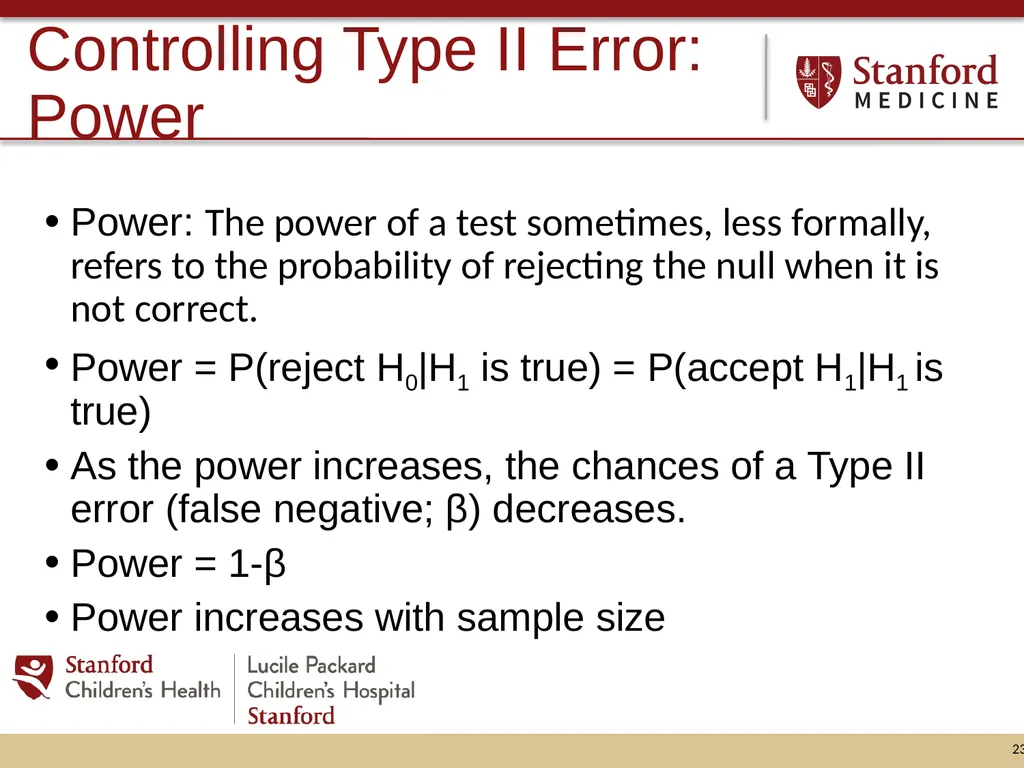 Hypothesis Testing: Minding your Ps and Qs and - slide 23 of 26