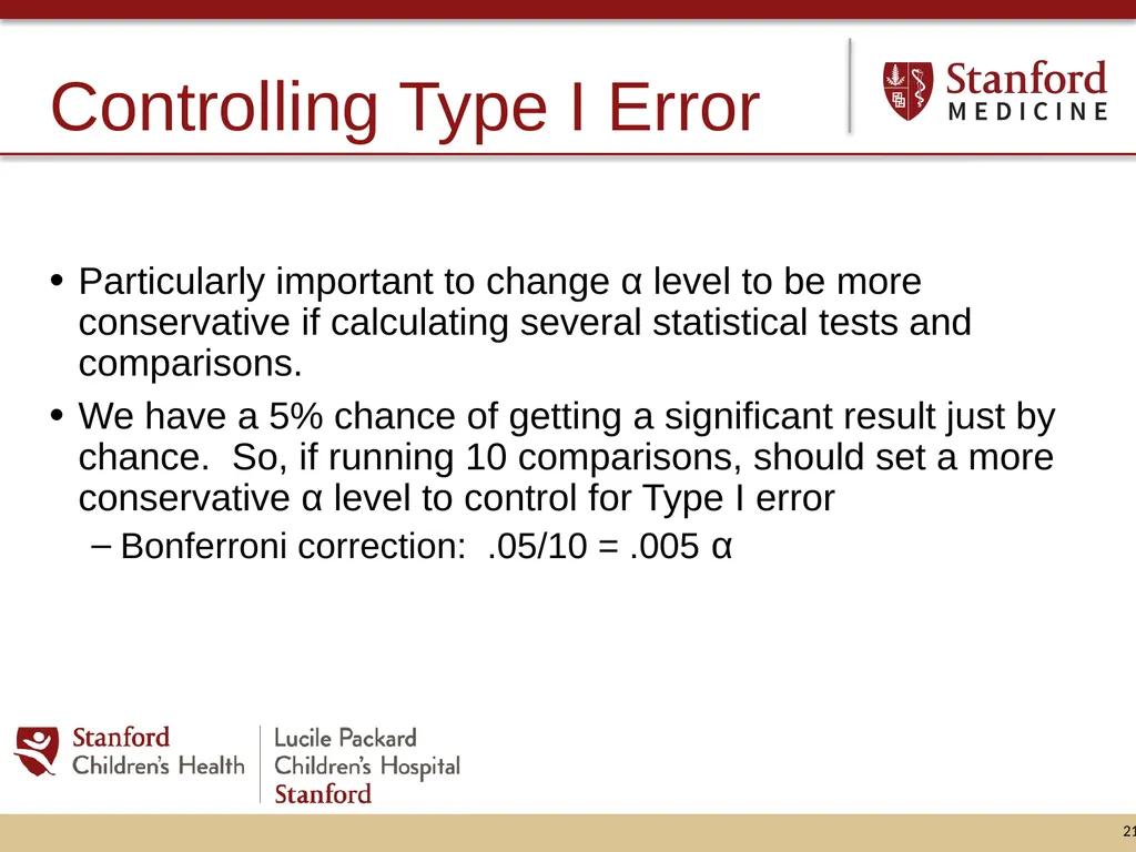 Hypothesis Testing: Minding your Ps and Qs and - slide 21 of 26