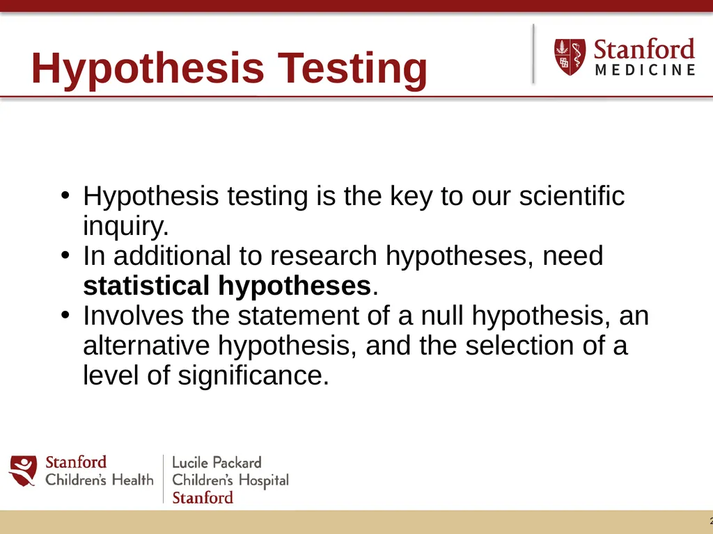 Hypothesis Testing: Minding your Ps and Qs and - slide 2 of 26