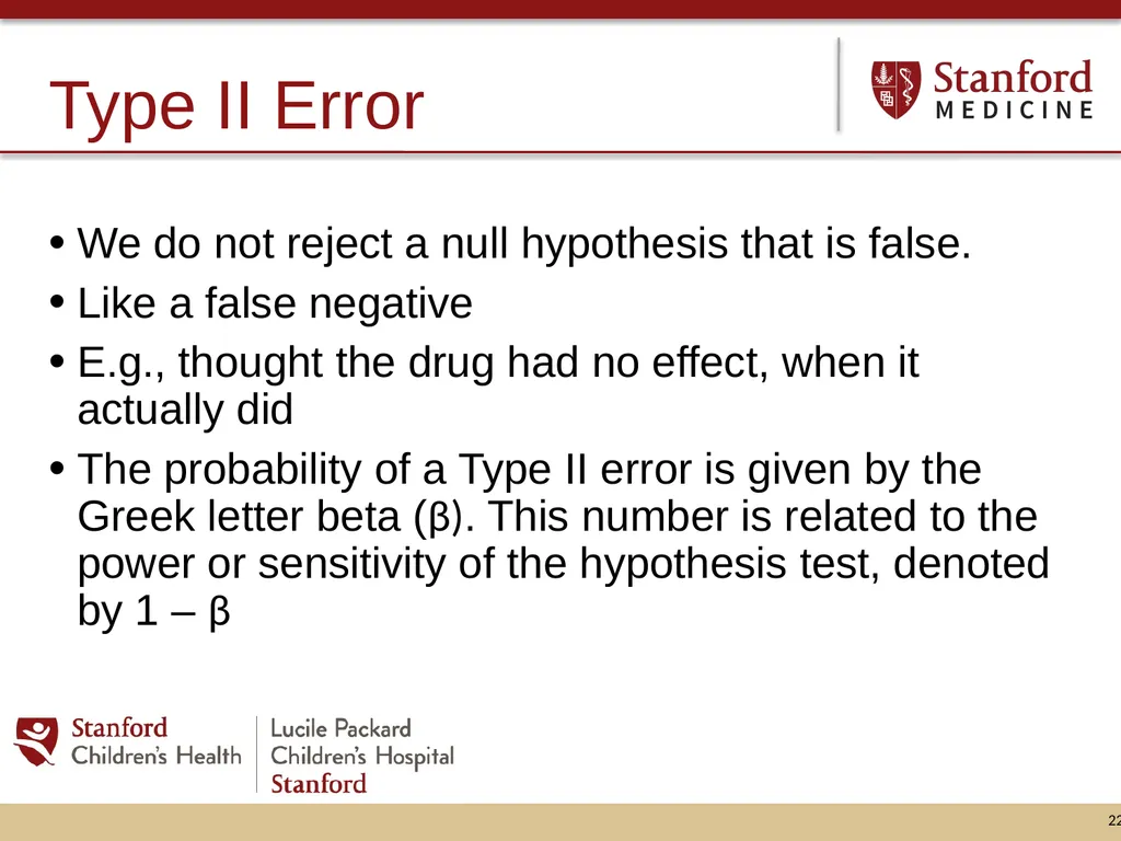 Hypothesis Testing: Minding your Ps and Qs and - slide 22 of 26