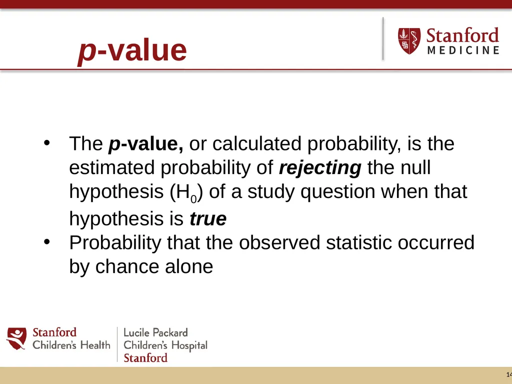 Hypothesis Testing: Minding your Ps and Qs and - slide 14 of 26