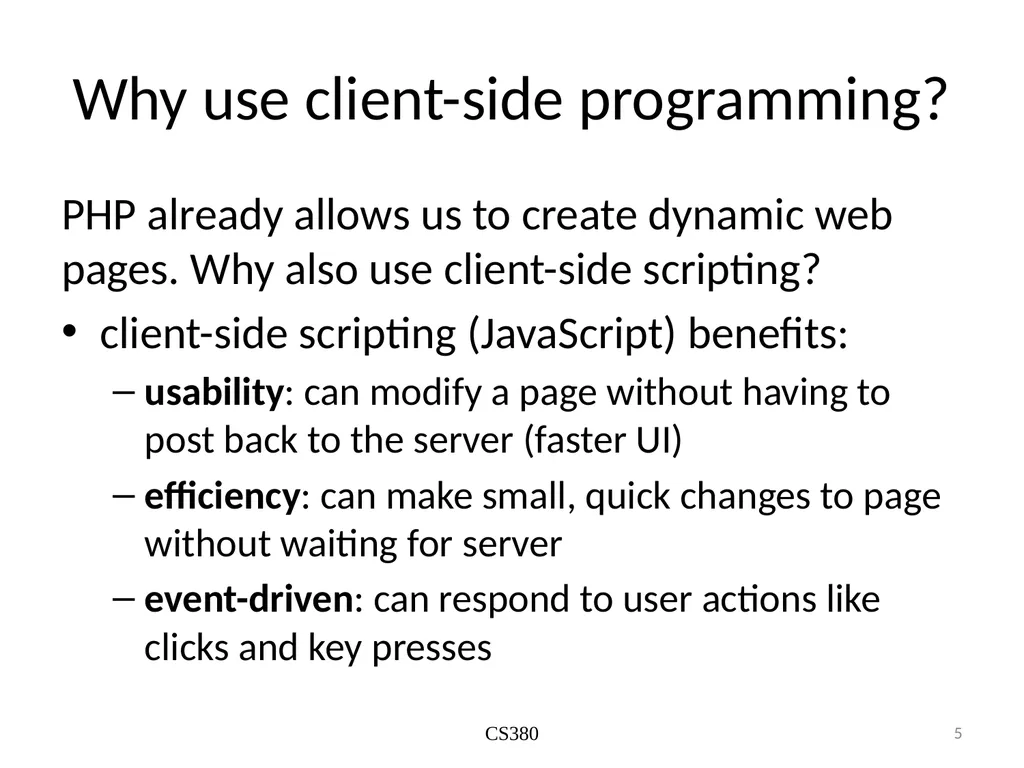 JS Basics September 26th 2019 What is it? The - slide 5 of 23