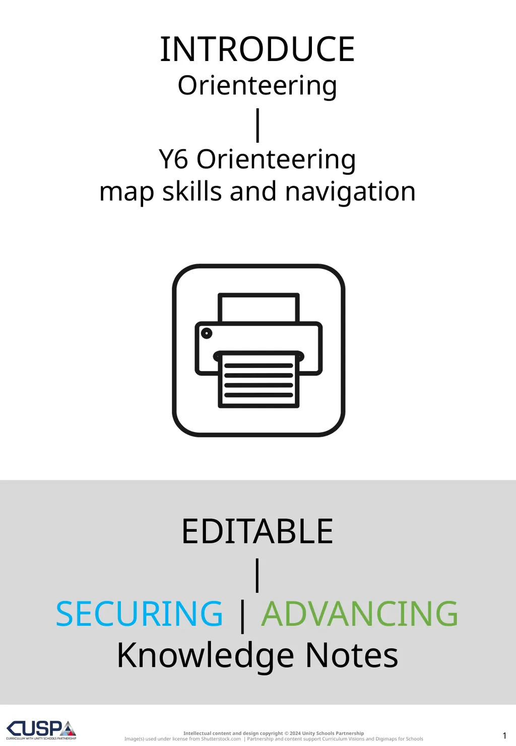 EDITABLE | SECURING | ADVANCING Knowledge Notes 1 - slide 1 of 14