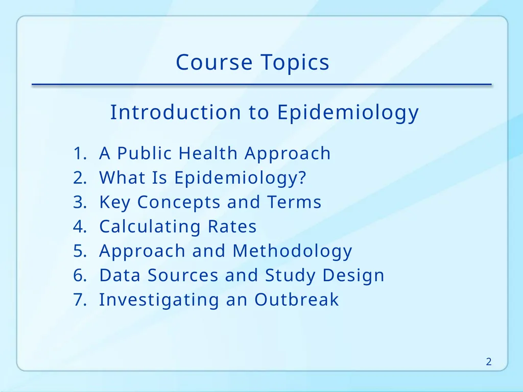 Public Health 101 Series Instructor name Title - slide 2 of 61