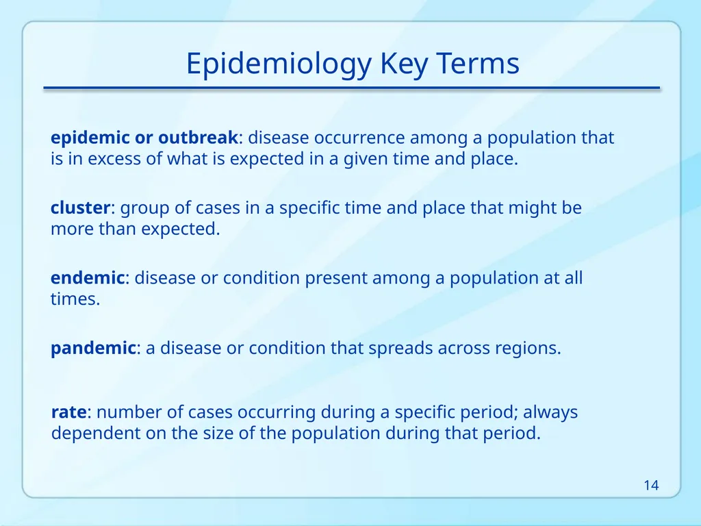 Public Health 101 Series Instructor name Title - slide 14 of 61
