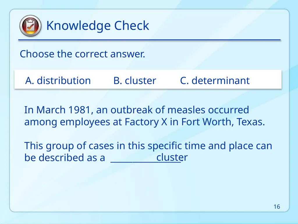 Public Health 101 Series Instructor name Title - slide 16 of 61