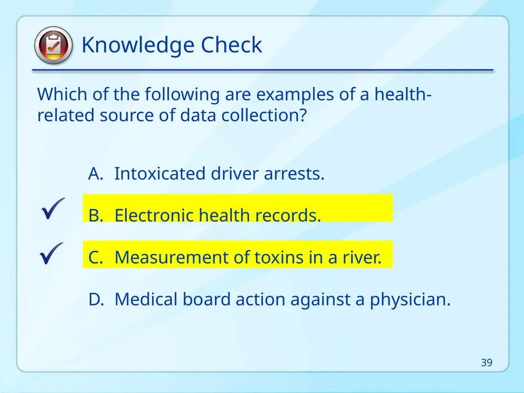 Public Health 101 Series Instructor name Title - slide 39 of 61