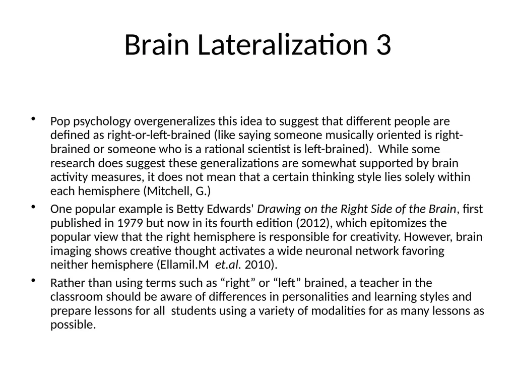 BRAIN RESEARCH INFORMATION RELATED TO TEACHING - slide 5 of 18