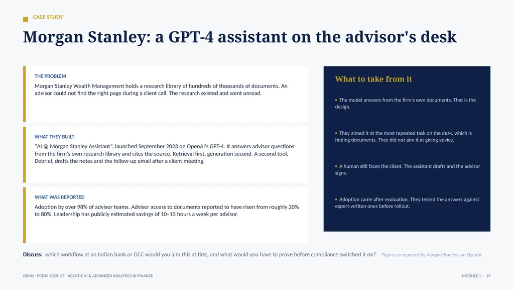 ISBMS · PGDM 2025–27 · SEMESTER III · SESSION 1 - slide 18 of 25