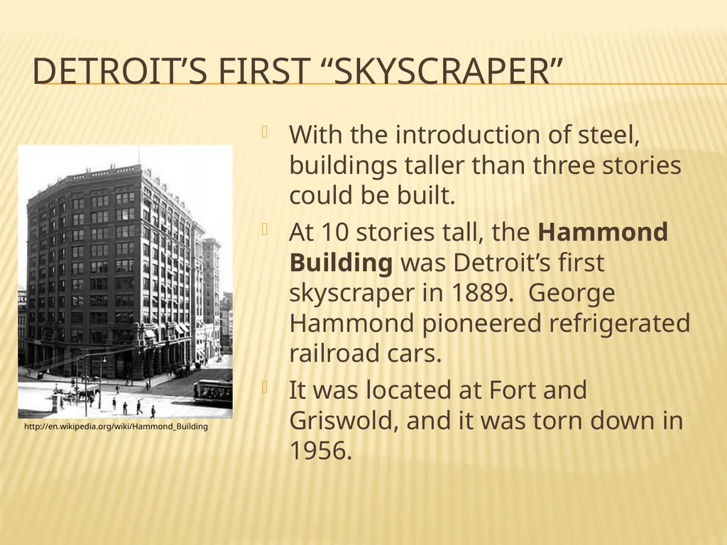 Industrial detroit 1860-1900 Detroit becomes a - slide 80 of 99