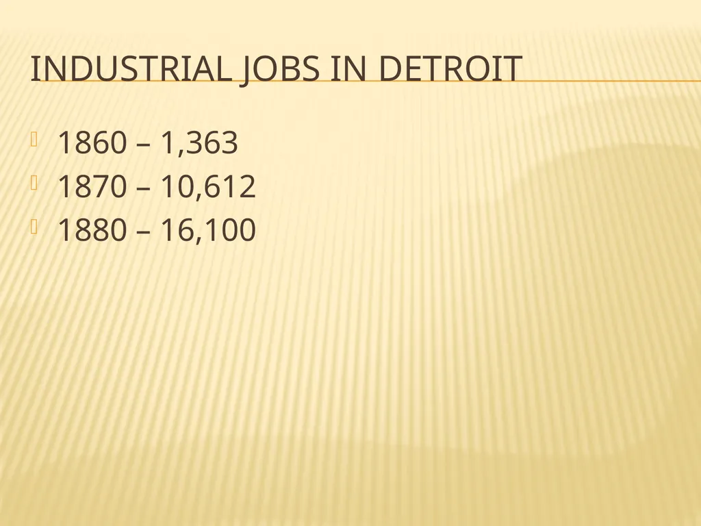 Industrial detroit 1860-1900 Detroit becomes a - slide 76 of 99