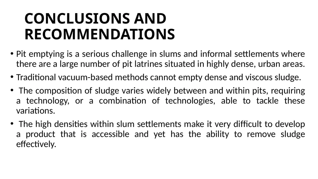 PIT LATRINE EMPTYING PROTOCOLS AND GUIDELINES - slide 36 of 38
