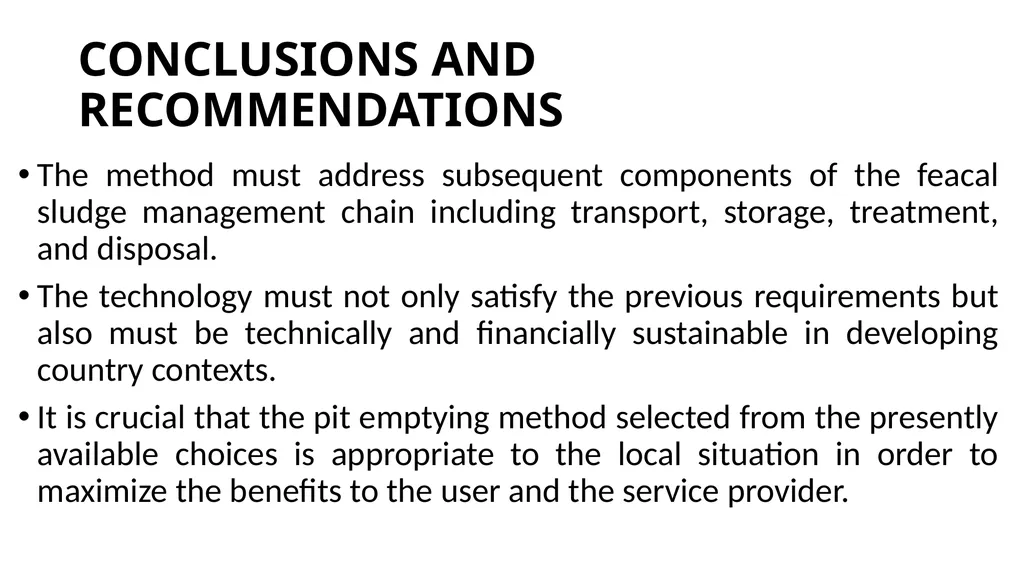 PIT LATRINE EMPTYING PROTOCOLS AND GUIDELINES - slide 37 of 38