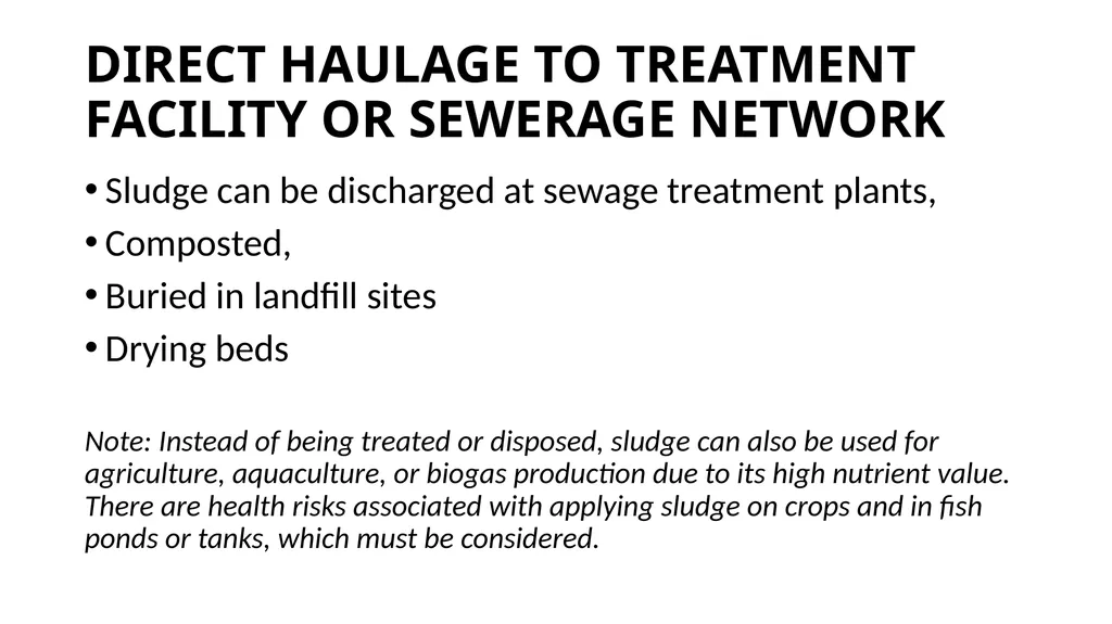 PIT LATRINE EMPTYING PROTOCOLS AND GUIDELINES - slide 28 of 38