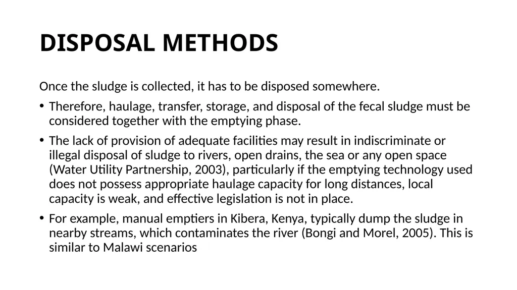 PIT LATRINE EMPTYING PROTOCOLS AND GUIDELINES - slide 26 of 38