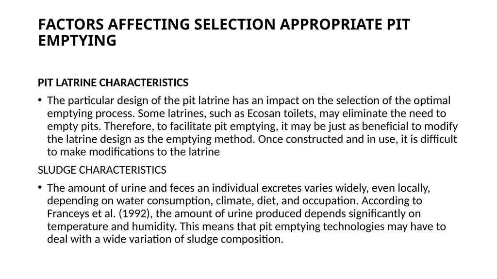 PIT LATRINE EMPTYING PROTOCOLS AND GUIDELINES - slide 23 of 38