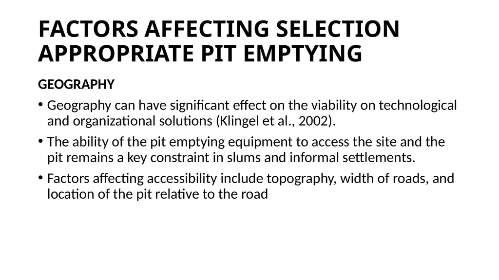 PIT LATRINE EMPTYING PROTOCOLS AND GUIDELINES - slide 25 of 38