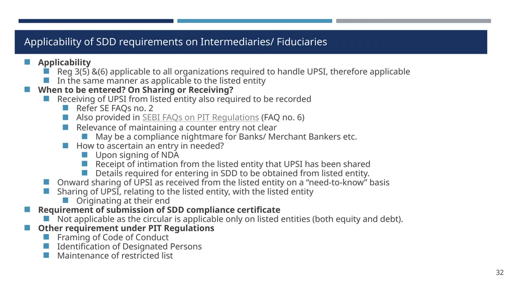 Structured Digital Database under PIT Regulations - slide 32 of 32