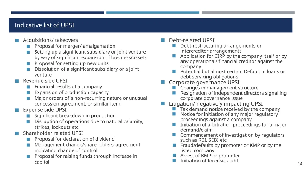 Structured Digital Database under PIT Regulations - slide 14 of 32