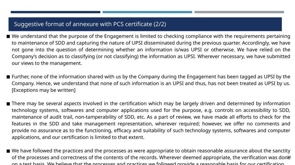 Structured Digital Database under PIT Regulations - slide 31 of 32