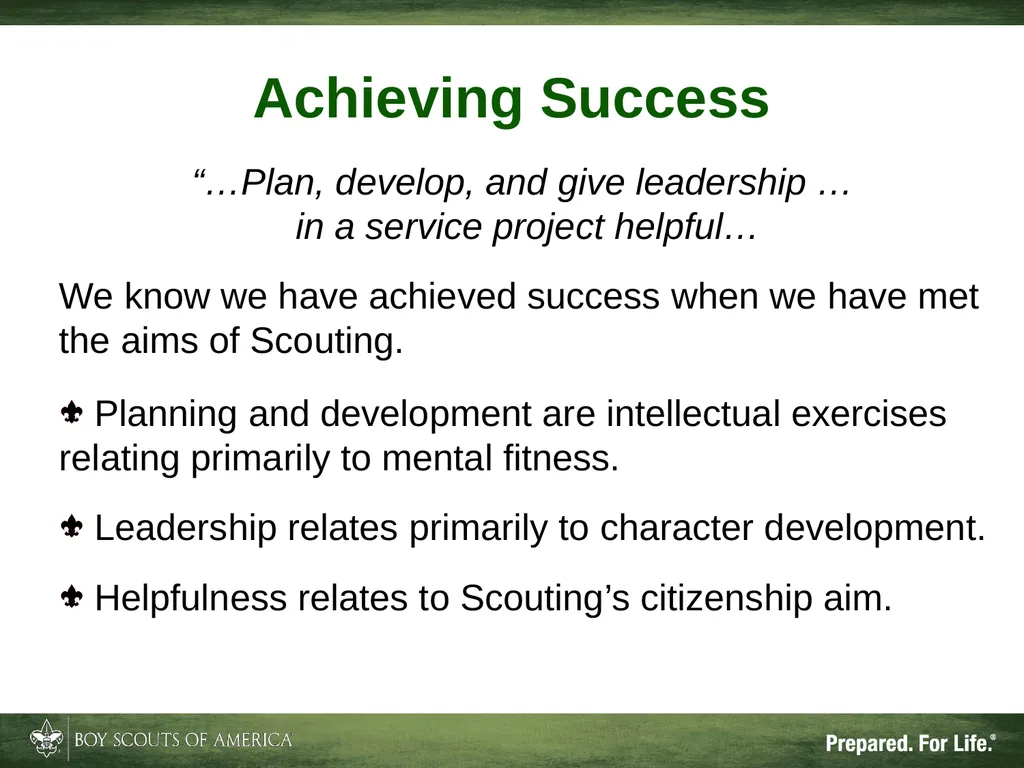 Patriots’ Path Council, BSA The Unit Eagle Mentor - slide 28 of 33