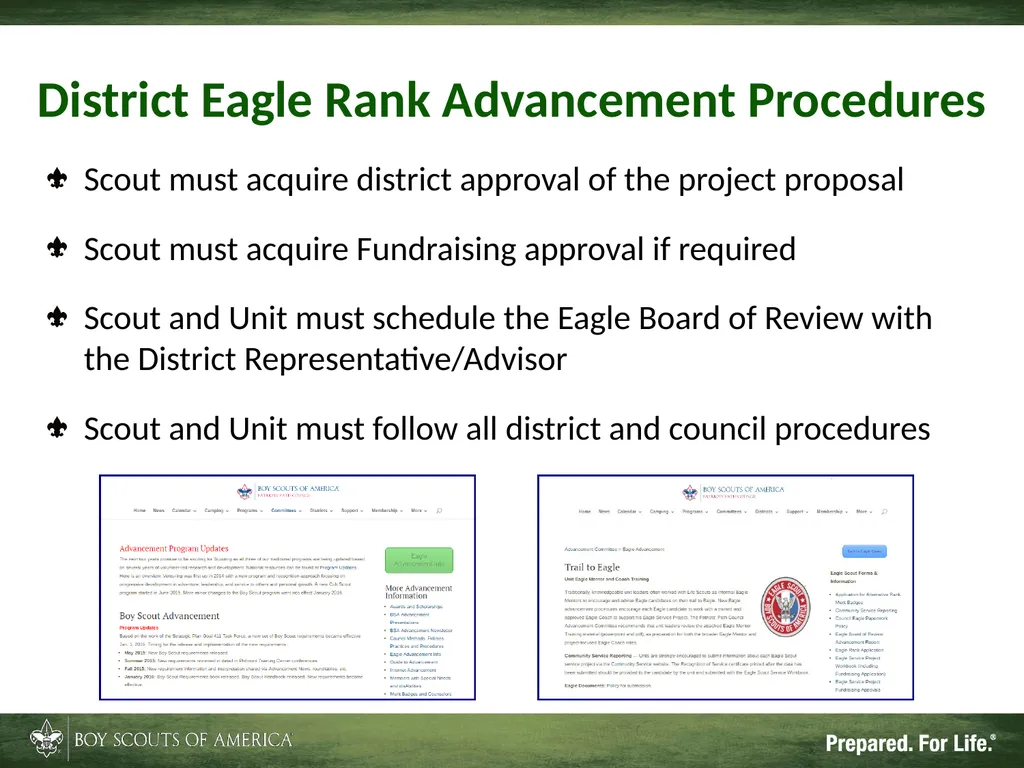 Patriots’ Path Council, BSA The Unit Eagle Mentor - slide 12 of 33