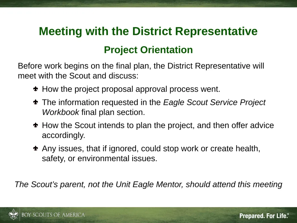 Patriots’ Path Council, BSA The Unit Eagle Mentor - slide 22 of 33