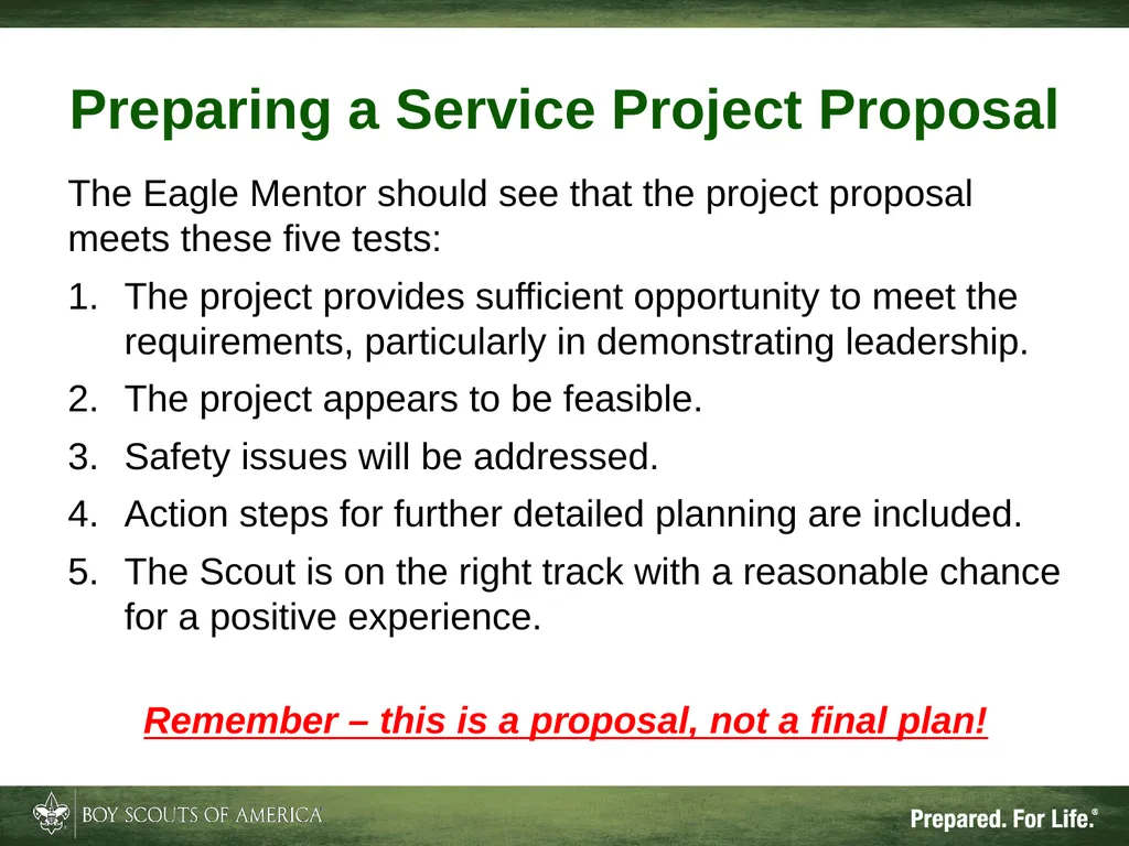 Patriots’ Path Council, BSA The Unit Eagle Mentor - slide 16 of 33