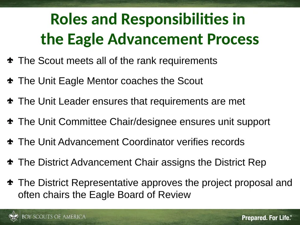 Patriots’ Path Council, BSA The Unit Eagle Mentor - slide 13 of 33