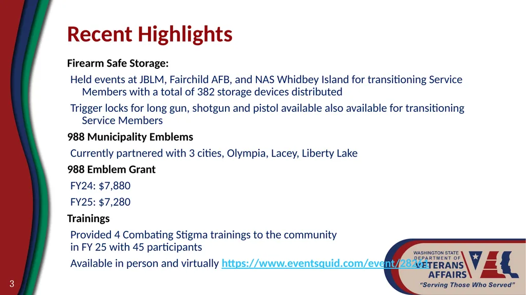 Suicide Prevention Program 1 Our Purpose We - slide 3 of 23