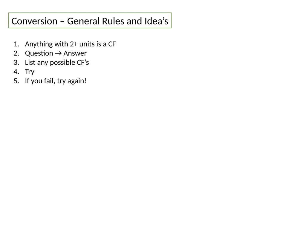 Overview/Topics Units (Imperial and Metric) - slide 6 of 12