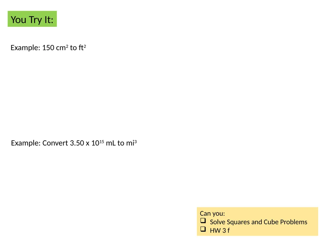 Overview/Topics Units (Imperial and Metric) - slide 5 of 12