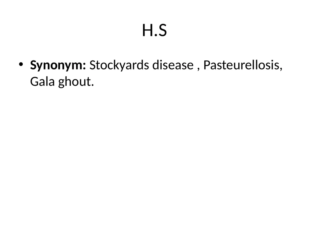 PASTEURELLOSIS Genus – PASTEURELLA MANNHEIMIA P. - slide 7 of 30