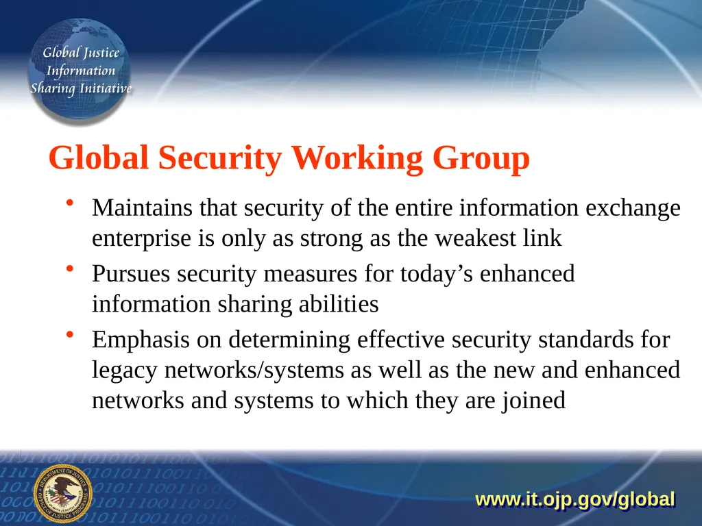 Global Justice Information Sharing Initiative - slide 6 of 17