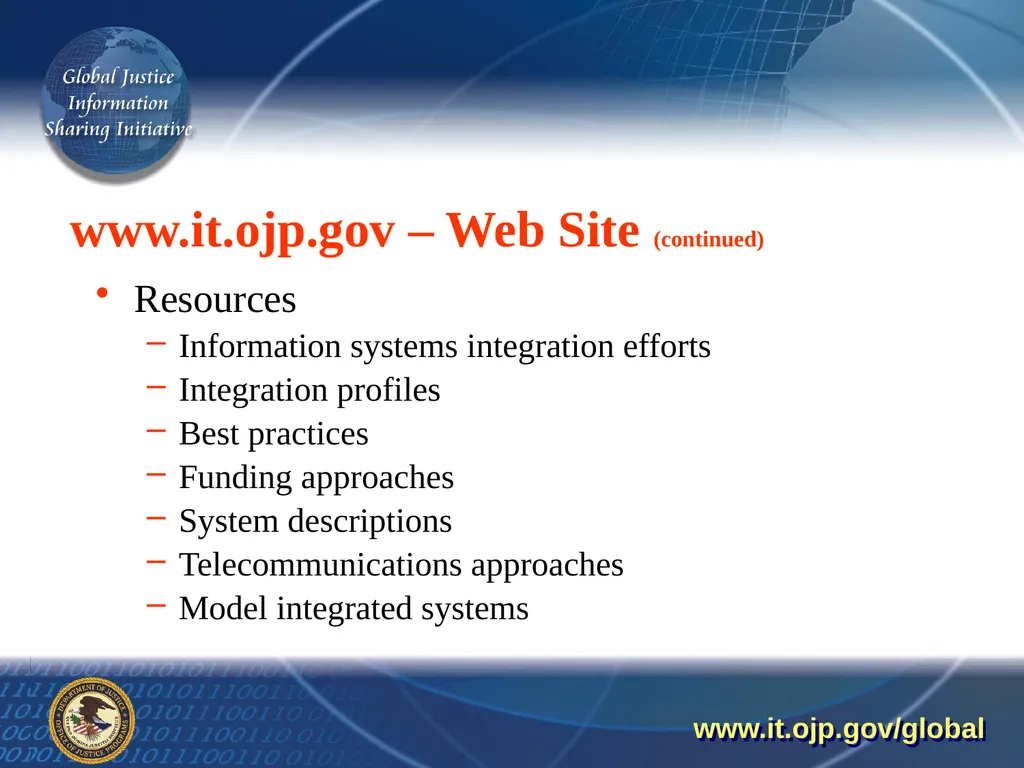 Global Justice Information Sharing Initiative - slide 17 of 17