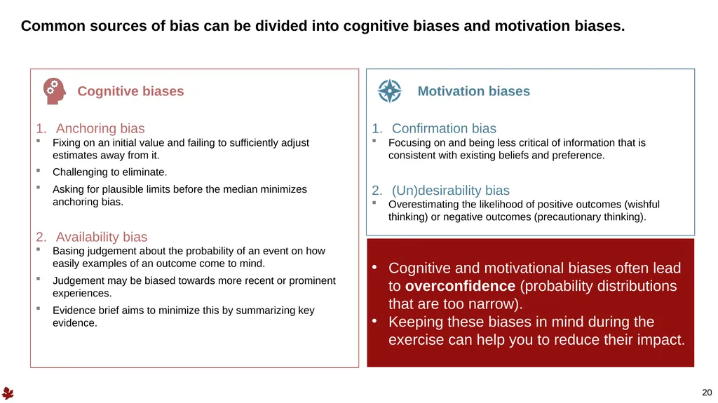 1 Structured Expert Elicitation – Example Training - slide 20 of 52