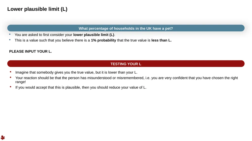 1 Structured Expert Elicitation – Example Training - slide 35 of 52