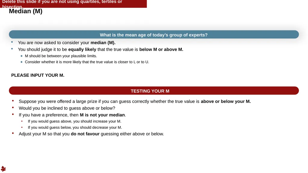 1 Structured Expert Elicitation – Example Training - slide 28 of 52
